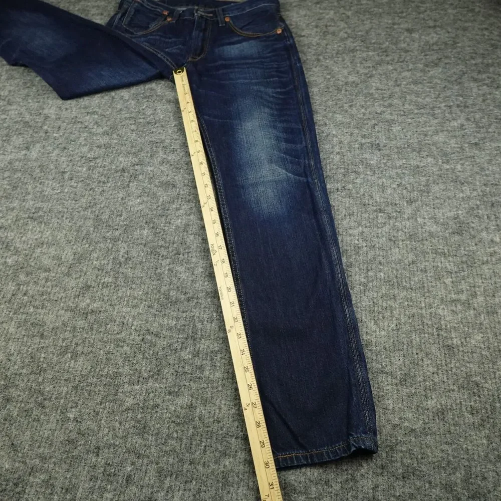 Levis 511 Jeans Mens 30X32 Blue Denim Special‎ Edition 1873 Beige Label Cotton